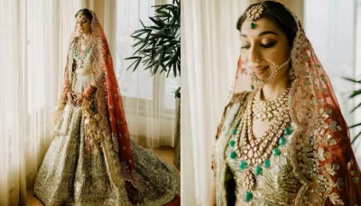 Manish Malhotra Bride Looked Like A Princess In A Mint Green Coloured Lehenga, On Her Wedding
