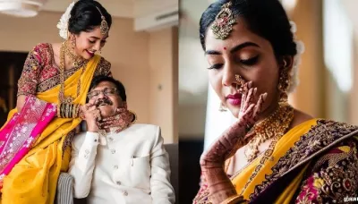  'Shiv Sena' Leader Sanjay Raut's Daughter Got Married, Dons A Nauvari Saree With A 'Peshwai Nath'   