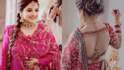  Bride Wore Her Mother's 'Dupatta' For Bangle Ceremony And Flaunted An Open-Back 'Choli' For Wedding   