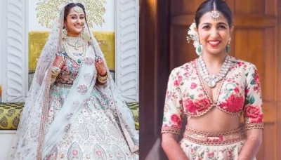  5 Brides Who Ditched Red And Wore White Sabyasachi Lehenga On Their Wedding Day   
