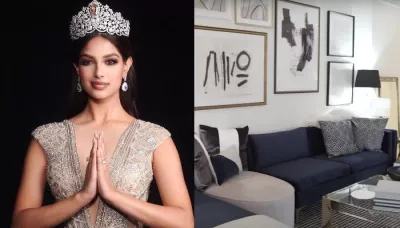  Miss Universe 2021, Harnaaz Kaur Sandhu's Brand New Home In New York Is All About Modern Aesthetics   