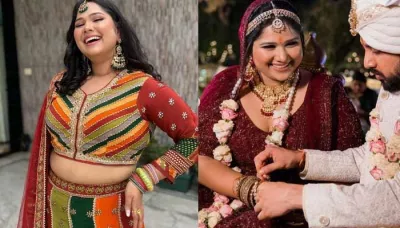 Plus Size Influencer Bride, Diksha Singhi Wore Blingy Outfit At Her Wedding, Forgot To Exchange Ring