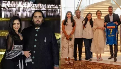 Radhika Merchant Re-Wore Her Embroidered Skirt Worth Rs. 5 Lakhs At David Beckham's Welcome Party