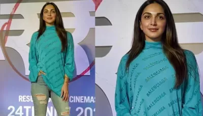  Kiara Advani Looks Effortlessly Beautiful In A Rs. 1.30 Lakhs Jumper At The Screening Of 'Farrey'   