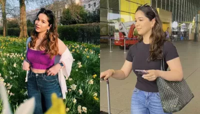  Sara Tendulkar Aces Airport Look In Black T-Shirt And Jeans, Carries A Tote Bag Worth Rs. 1.37 Lakhs   