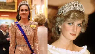  Princess Diana's 'Badi Bahu', Kate Middleton Donned Her Favourite Lover's Knot Tiara To A Reception   
