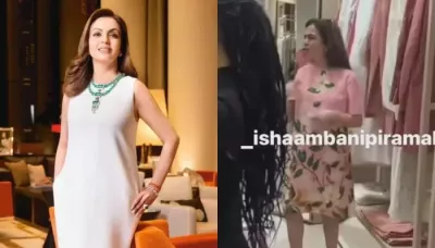  Nita Ambani Gets Spotted While Shopping In UK, Dons A Dress Worth Rs. 1.32 Lakhs With Pricey Sandals   