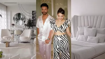  Ankita Lokhande And Vicky Jain's Luxurious All White 8 BHK Apartment Has A Lavish Master Bedroom   