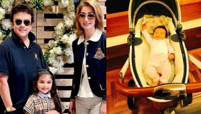  Adnan Sami Gifted His Baby An Aston Martin Stroller Worth Rs. 2.6 Lakhs When She Was Two-Month-Old   