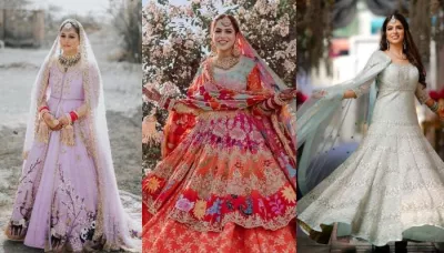  20 Sikh Brides Who Wore 'Anarkalis' On Their Wedding Festivities: From Embroidered To Front-Slit One   