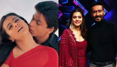 When Ajay Devgn Stopped Kajol From Working With Shah Rukh Khan As He Was Jealous Of Their Chemistry   