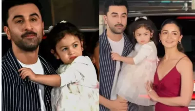  Raha Kapoor Dons A High-End Designer Tulle Dress Worth Rs. 38K For Kapoor Family's Christmas Lunch   