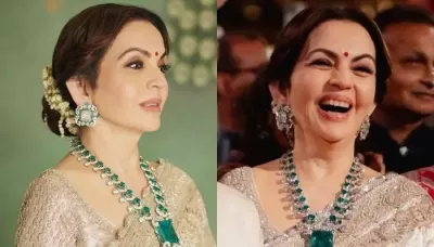  Nita Ambani's Precious Necklace At Anant Ambani's 'Hastakshar' Event Is Worth Rs. 400-500 Crores   