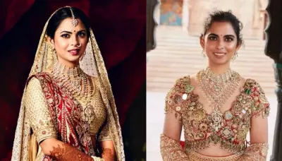  Isha Ambani Repeats Her Huge Diamond 'Haar' From Her Bridal Jewellery At Anant-Radhika's Pre-Wedding   