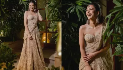 Kriti Kharbanda Slays In A Corset Top And Lehenga For 'Mehendi', Designer Shares The Outfit's Deets   