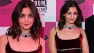  Alia Bhatt Hosts The Hope Gala 2024, Dazzles In A Sapphire Neckpiece From Bvlgari Worth Rs. 20 Crore   