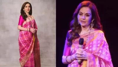  Nita Ambani Donned A Banarasi Saree For NMACC's First Anniversary, Which Took 40 Days To Prepare   