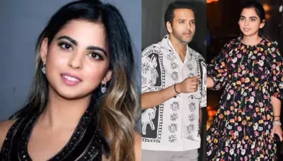  Isha Ambani Goes On A Dinner Date With Husband, Looks Chic In A Floral-Printed Tunic Worth Rs. 99K   