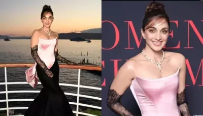  Kiara Advani Teamed Her Corset Gown For Cinema Gala Dinner With A Necklace Worth Rs. 30 Crore   