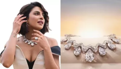  Priyanka Chopra's Regal Bvlgari Necklace Took 2,800 Hours To Be Made, It Costs More Than Rs. 320 Cr   