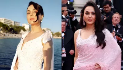 Preity Zinta Stuns In Seema Gujral's Dazzling Ombre Pink Saree Priced At Rs 1.18 Lakh In Cannes 2024