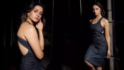 Alia Bhatt Shells Out Major Summer Fashion Goals In A Backless Denim Midi Dress Worth Lakhs