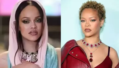  Rihanna Flaunts An Exquisite Three-Drop Rubellite Sabyasachi Neckpiece At An Event In Los Angeles   