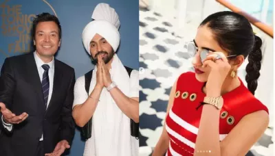 Diljit Dosanjh Wore A Similar Diamond-Encrusted Watch As Radhika Merchant At Jimmy Fallon's Show