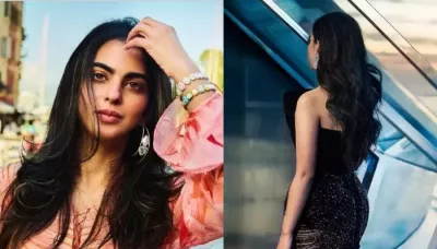 Isha Ambani Oozes Elegance In A Black-Hued Corset Dress With Body Hugging Pearls-Studded Bottoms
