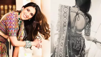  Shloka Mehta Looks Like A Ray Of Sunshine In A Multi-Coloured AJSK Lehenga Featuring Parrot Motifs   