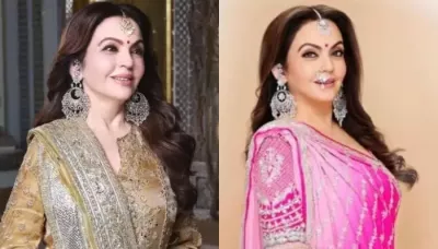 Nita Ambani Re-Wore Huge Diamond 'Jhumkas' And Isha's 'Haath Phool' For Anant's Pithi Ceremony