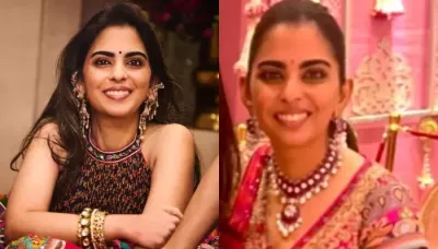 Isha Ambani Dons A 'Paithani' Lehenga On Anant And Radhika's Dandiya Night, Repeats Her Ruby Jewels