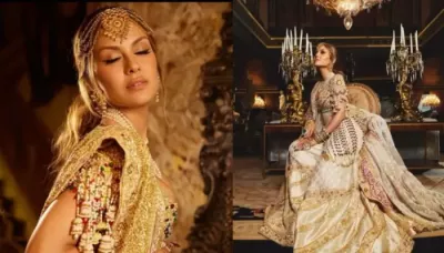  Natasha Poonawalla Stuns In A Custom AJSK 'Sehra'-Inspired Outfit For Anant And Radhika's Wedding   
