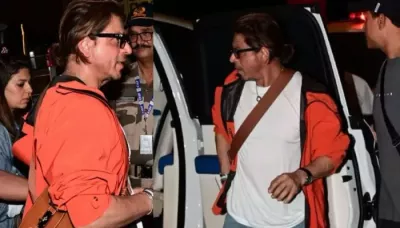  Shah Rukh Khan Carries A Rare Collection Backpack Worth Rs. 8.3 Lakh As He Jetted Off To Switzerland   