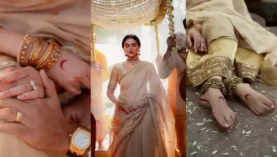  Aditi Rao Hydari Selects Crescent Moon Alta Design For Wedding, Here's What It Signifies In Hinduism   