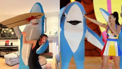  Did Justin Trudeau Soft Launch Katy Perry? Internet Thinks So As He Turns 'Left Shark' On Halloween   