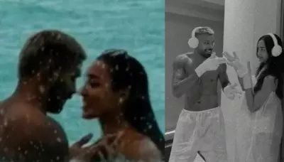  Hardik Pandya And Mahieka Sharma's Beachside Chemistry Sets The Internet Ablaze   
