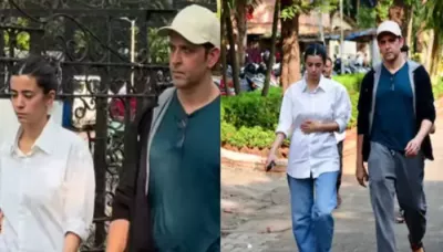  Hrithik Roshan And GF, Saba Azad At Zarine Khan's Funeral, Actor Pays Respect To Ex Mother-In-Law   