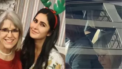  Katrina Kaif's Mother, Suzanne Turquotte Spotted After Exiting Hospital And Completing 'Nani' Duties   