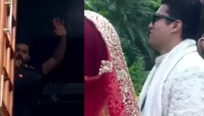  Rohit Sharma Halts Workout Dances Near Window On, 'Mere Yaar Ki Shaadi' During A Wedding Shoot   