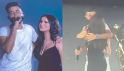  Did Tara Sutaria Push AP Dhillon Away On Stage? Fans Notice How She Maintained Distance From Him   