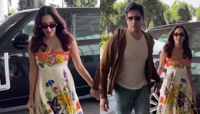  Mom-To-Be, Kiara Advani Spotted At The Airport With Rs. 1.99L Bag, Donned A Dress Worth Rs. 51,000   