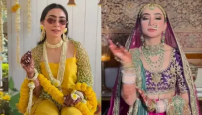  Manish Malhotra Bride Stuns In Pretty Lehenga For Varmala, Dons 'Mogra' Flower Jacket At Haldi, More   