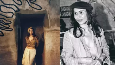 Sonam Kapoor Stuns In Vintage Saree With Zari Blouse, Beret From Late Parmeshwar Godrej For Shoot