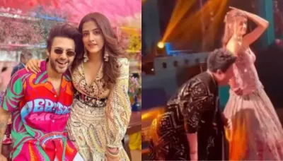  Kriti Sanon Dances With Varun Sharma At Nupur Sanon's Sangeet Ceremony, Stuns In A Pink Lehenga   