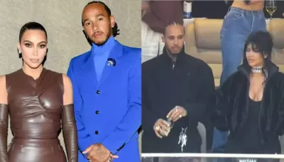 Lewis Hamilton And Kim Kardashian Confirm Dating Rumours At 2026 Super Bowl? Fans Think So