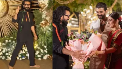  Why Did Ram Charan Arrive Barefoot At Vijay Deverkonda And Rashmika Mandanna's Wedding Reception?   