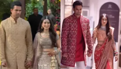  Arjun Tendulkar's Bride, Saaniya Chandok Wore Red-Hued Nauvari Saree With Chooda And Green Bangles   