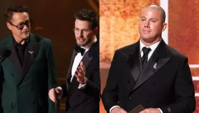 Oscars 2026: Robert Downey Gifts Chris Evans Channing Tatum's 'Thong', Fans Call It A 'Strange Bit'