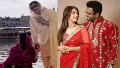  Hansika Motwani Visits Golden Temple With Mom After Divorce From Sohael Within 1.7 Years Of Marriage   